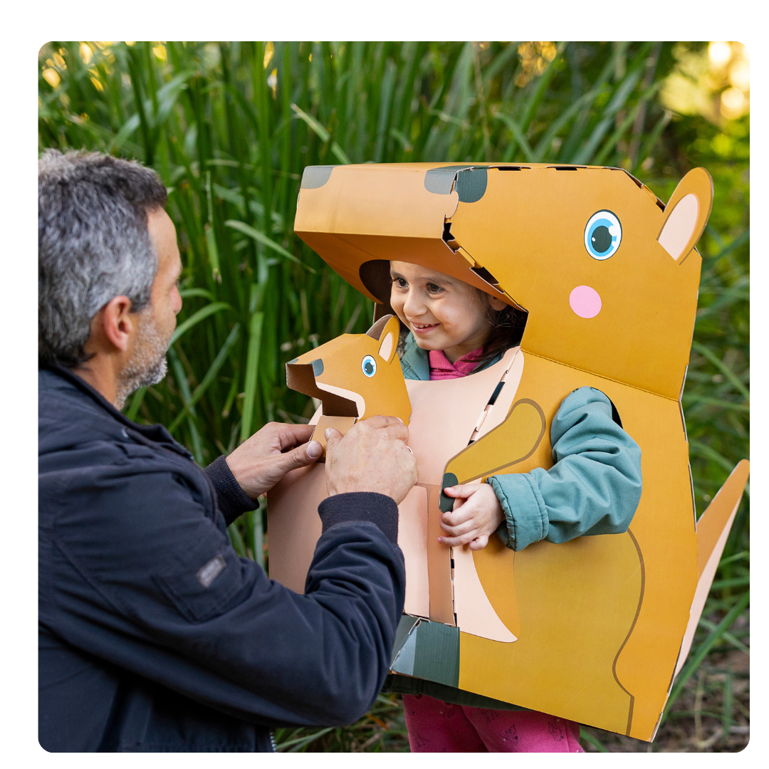 kangaroo costume cardboard costumes