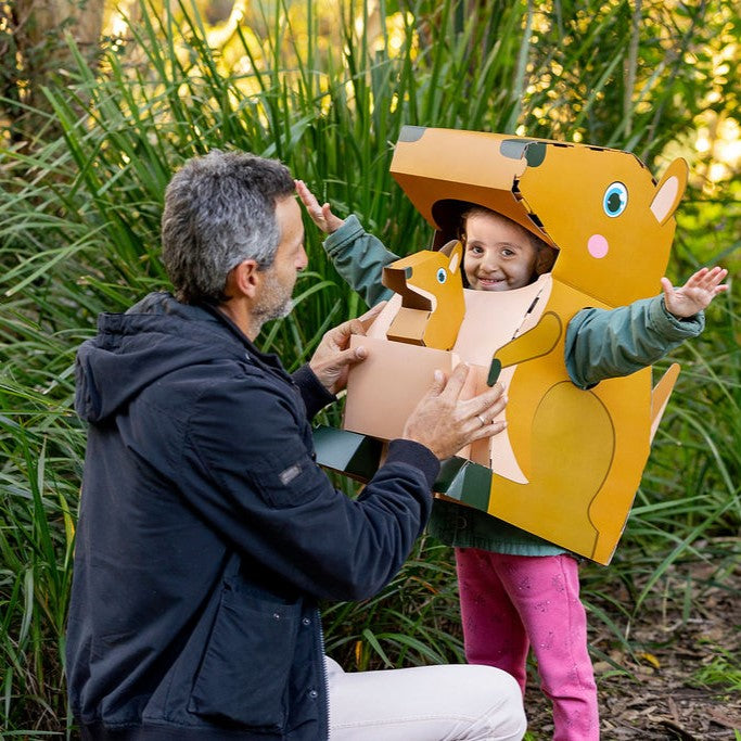 3D Cardboard Kangaroo Costume Kit - Mila the Kangaroo